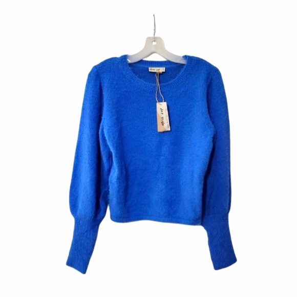 New In Sweaters - Vibrant Blue Crew Neck Sweater